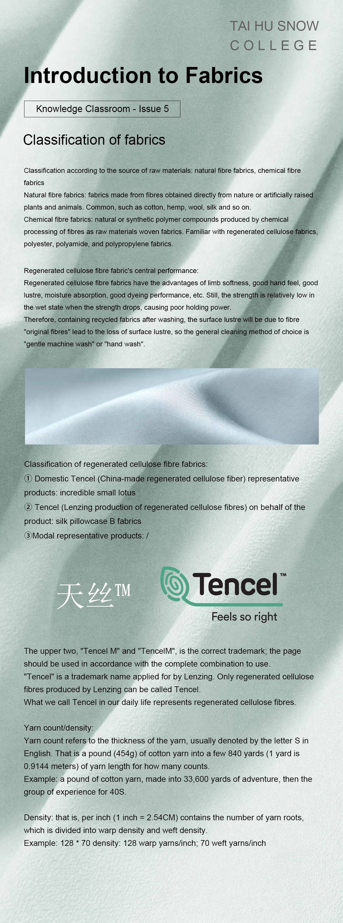 Second introduction to fabrics what are Chemical fiber fabrics