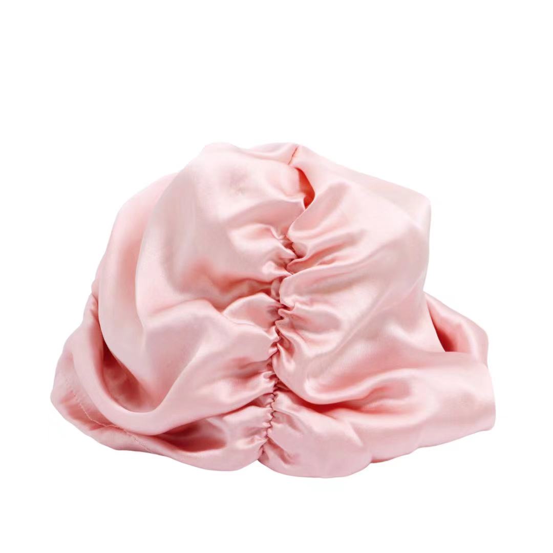 Wholesale Mulberry Silk Printed Bonnet Turban with Knot 